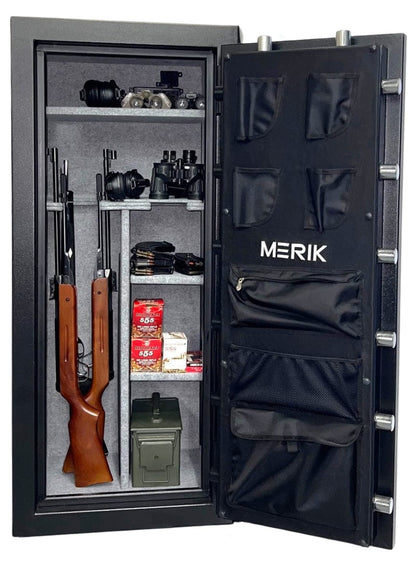 MERIK POLARIS Gun Safe - 55"h x 24"w x 20"d - 20 Gun Capacity